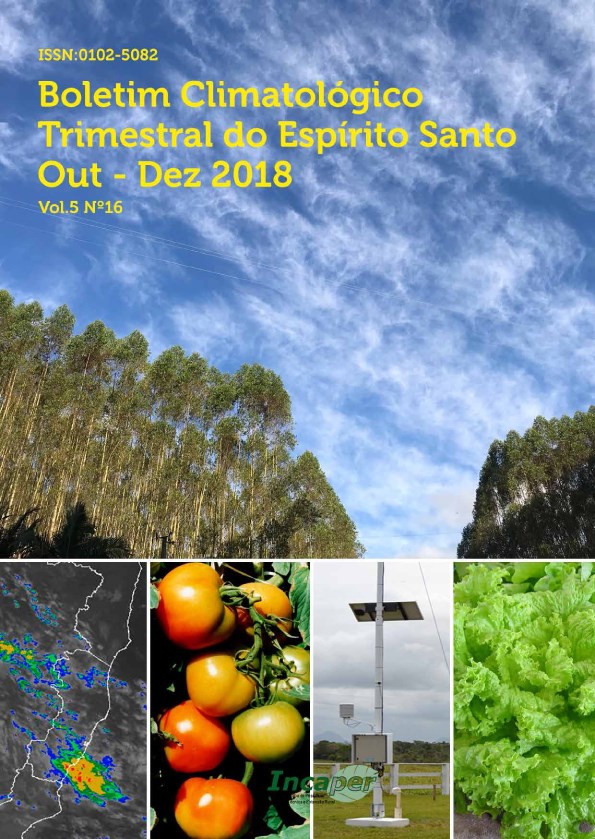 Logomarca - ANÁLISE CLIMÁTICA DO TRIMESTRE OUTUBRO A DEZEMBRO DE 2018