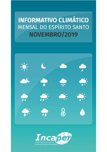 Logomarca - Informativo Climático Mensal do Espírito Santo - novembro de 2019.