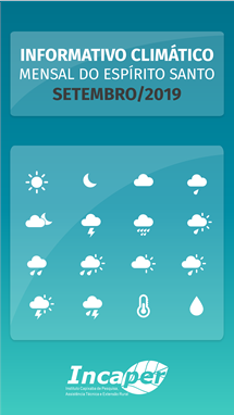 Logomarca - Informativo Climático Mensal do Espírito Santo - setembro de 2019.