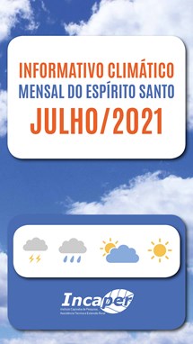 Logomarca - Informativo climático mensal do Espírito Santo - julho 2021