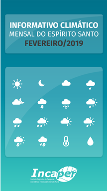Logomarca - Informativo climático mensal do Espírito Santo - fevereiro de 2019