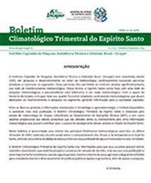 Logomarca - Análise climática do trimestre outubro a dezembro de 2015