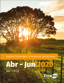 Logomarca - BOLETIM CLIMATOLÓGICO TRIMESTRAL DO ESPÍRITO SANTO - ABRIL/JUNHO 2020