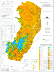 Logomarca - Mapa das unidades naturais do Estado do Espírito Santo